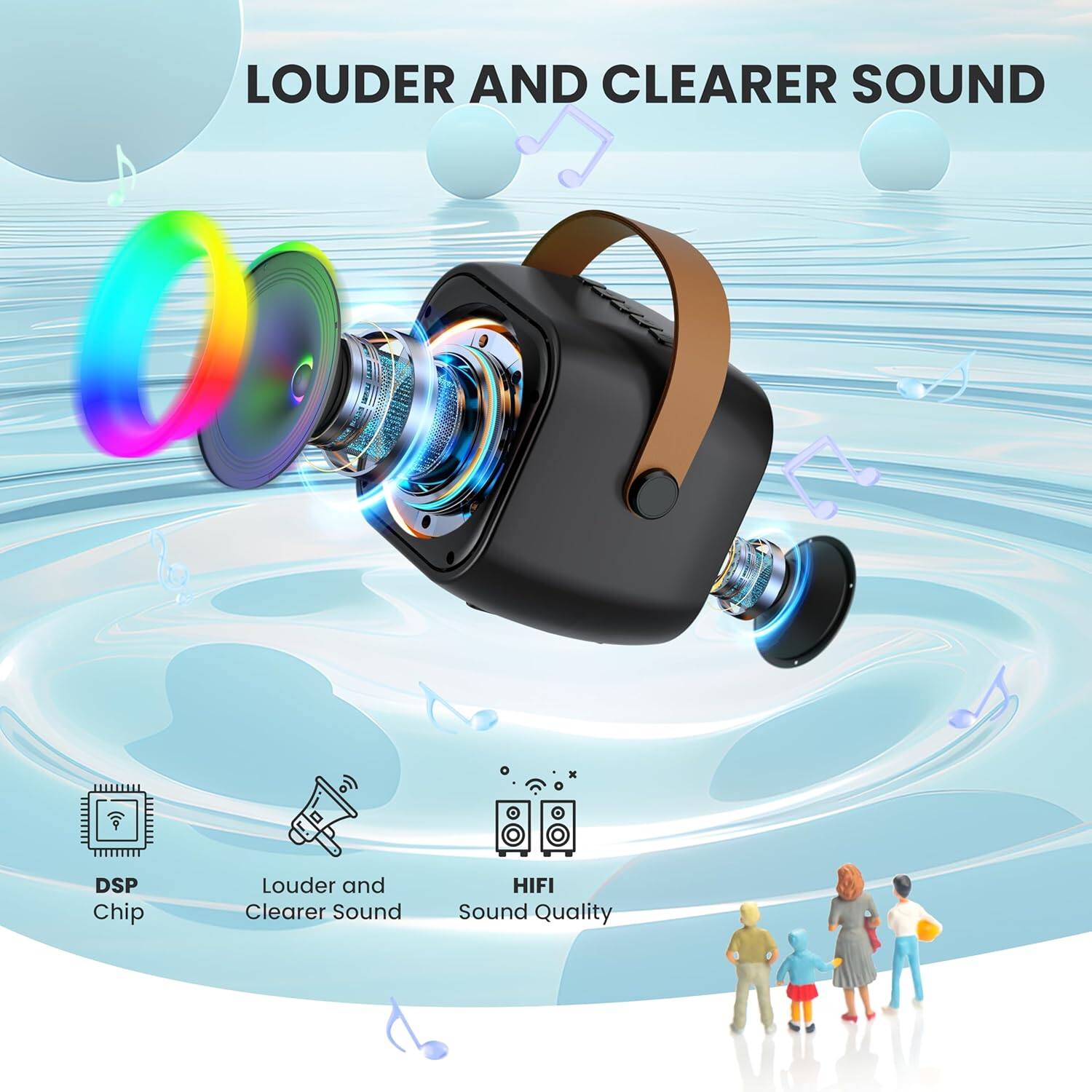LOUDER AND CLEARER SOUND

- DSP Chip
- Louder and Clearer Sound
- HIFI Sound Quality