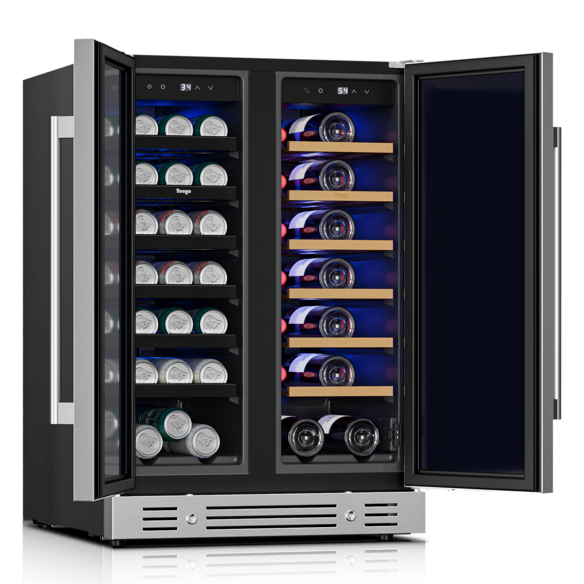 The text on the image reads:

"54° V"

This is likely indicating the temperature setting for the wine cooler.