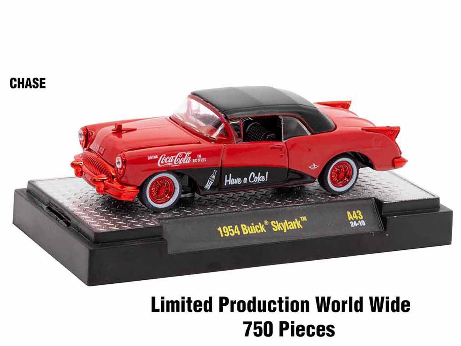 CHASE

Coca-Cola in Bottles  
Have a Coke!  
1954 Buick Skylark™  
A43 24-19  

Limited Production World Wide  
750 Pieces