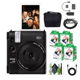 Fujifilm - Instax Mini 99 Instant Film Camera + Instax mini Film Bundle-80 Sheets - 4 Film Box + Bag