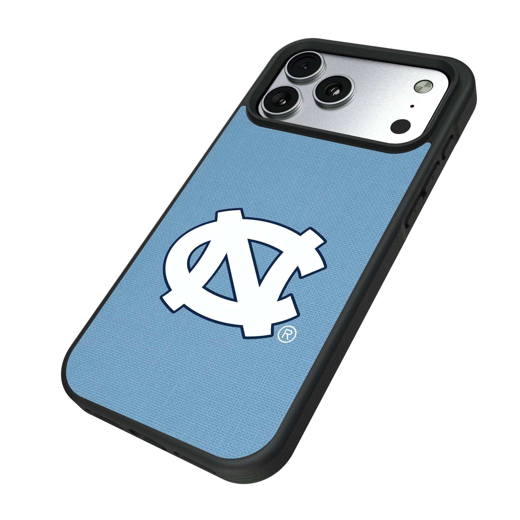 Alt View 1. Keyscaper - North Carolina Tar Heels iPhone Solid Design Bump Case - 13 Pro Max - Multicolor.