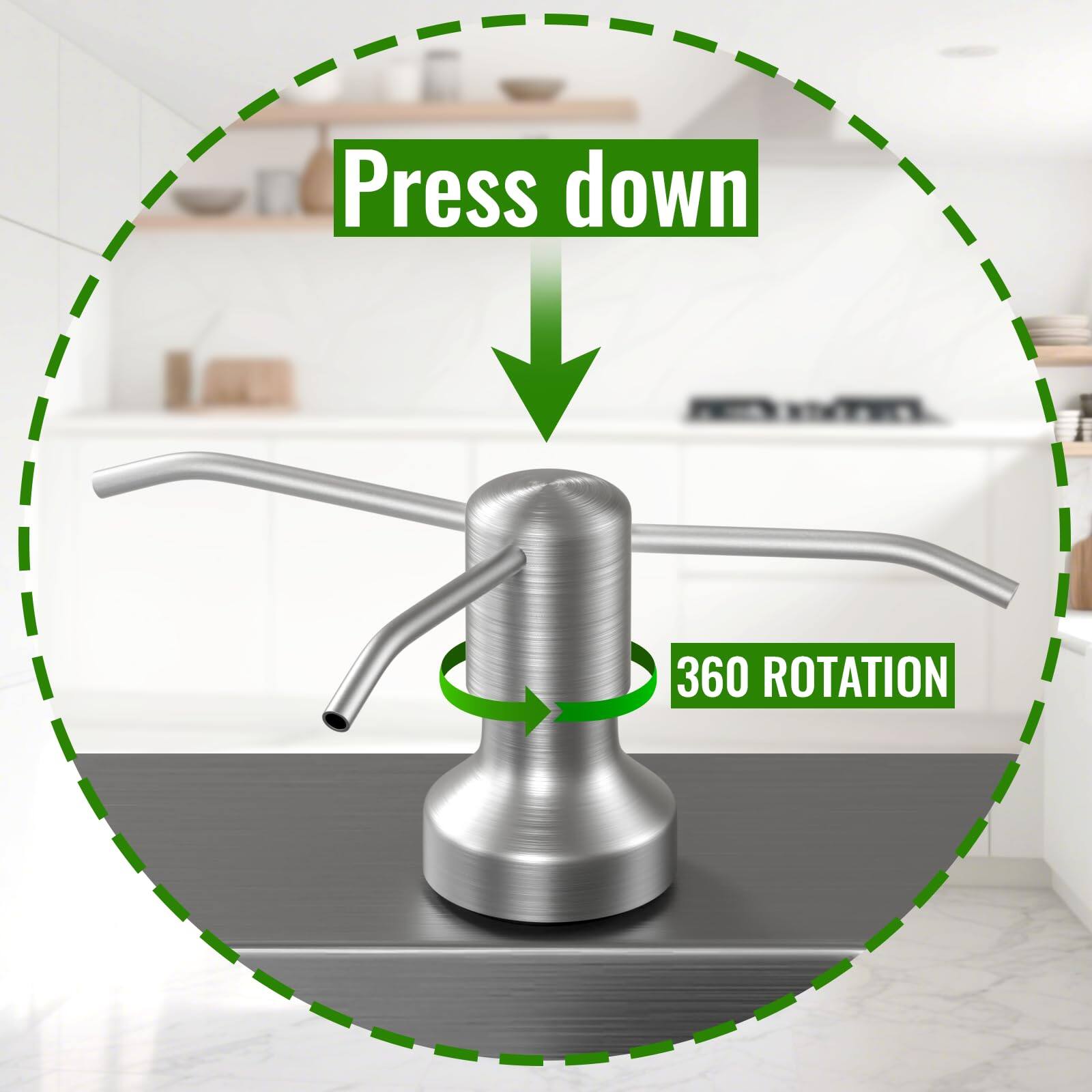 Press down  
360 Rotation