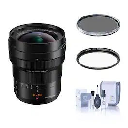 Bundle - Panasonic - LUMIX G Leica DG Vario-Elmarit 8-18mm f/2.8-4 Aspherical Lens for Micro Four Thirds, with Tiffen 67mm