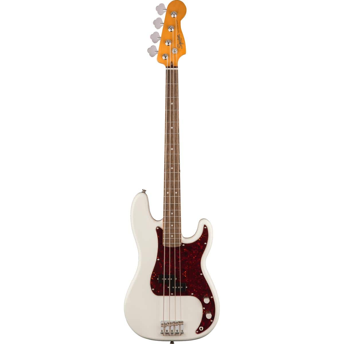 Squier - Classic Vibe '60s Precision Bass Electric Guitar, Indian Laurel Fingerboard, Olympic White
