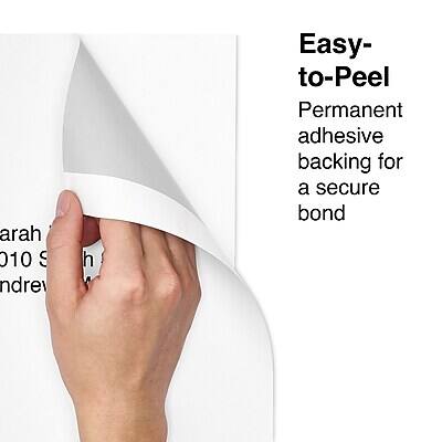 Easy-to-Peel  
Permanent adhesive backing for a secure bond