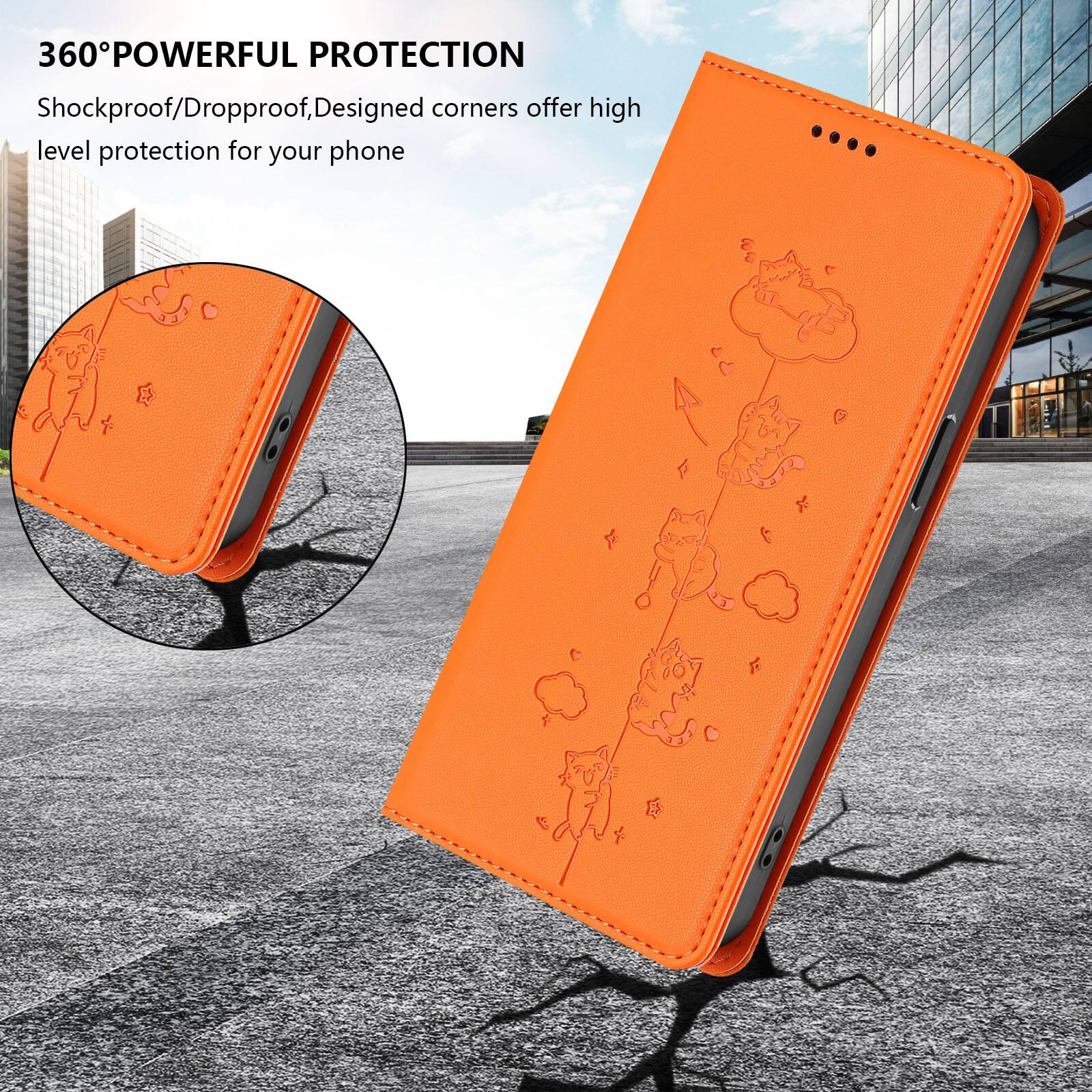 360° POWERFUL PROTECTION  
Shockproof/Dropproof, Designed corners offer high level protection for your phone