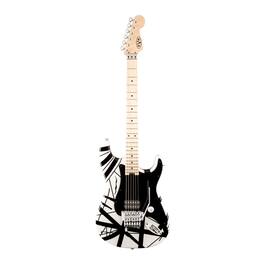 EVH - Striped Series 6 String Electric Guitar White with Black Stripes