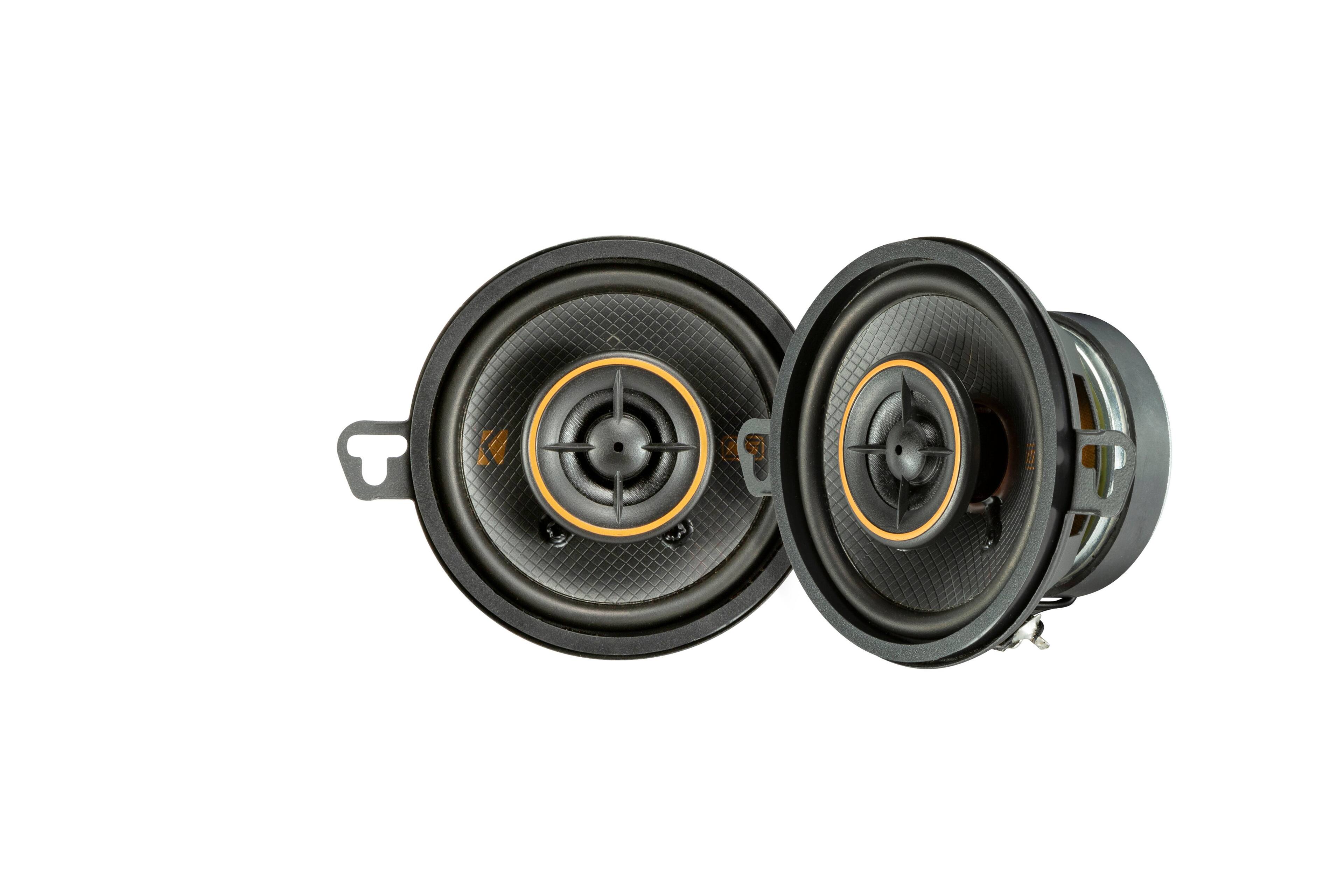 KICKER - KS Series 3-1/2" 2-Way Car Speakers (Pair) - Black - Front_Zoom