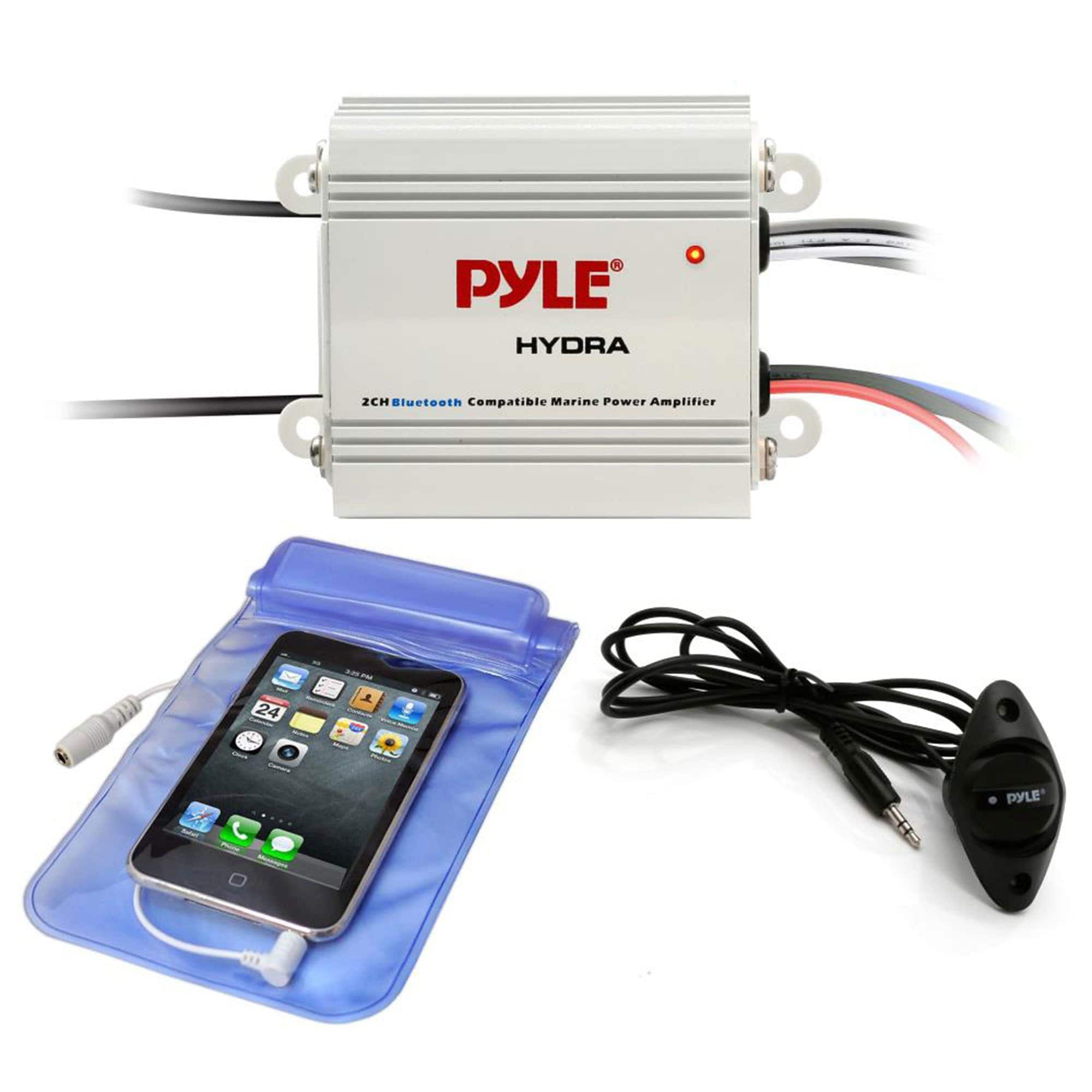 Pyle - Auto 2-Channel Bridgeable Marine Amplifier - White