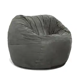 Jaxx - Saxx 3 Foot Bean Bag Chair with Removable Cover - Charcoal