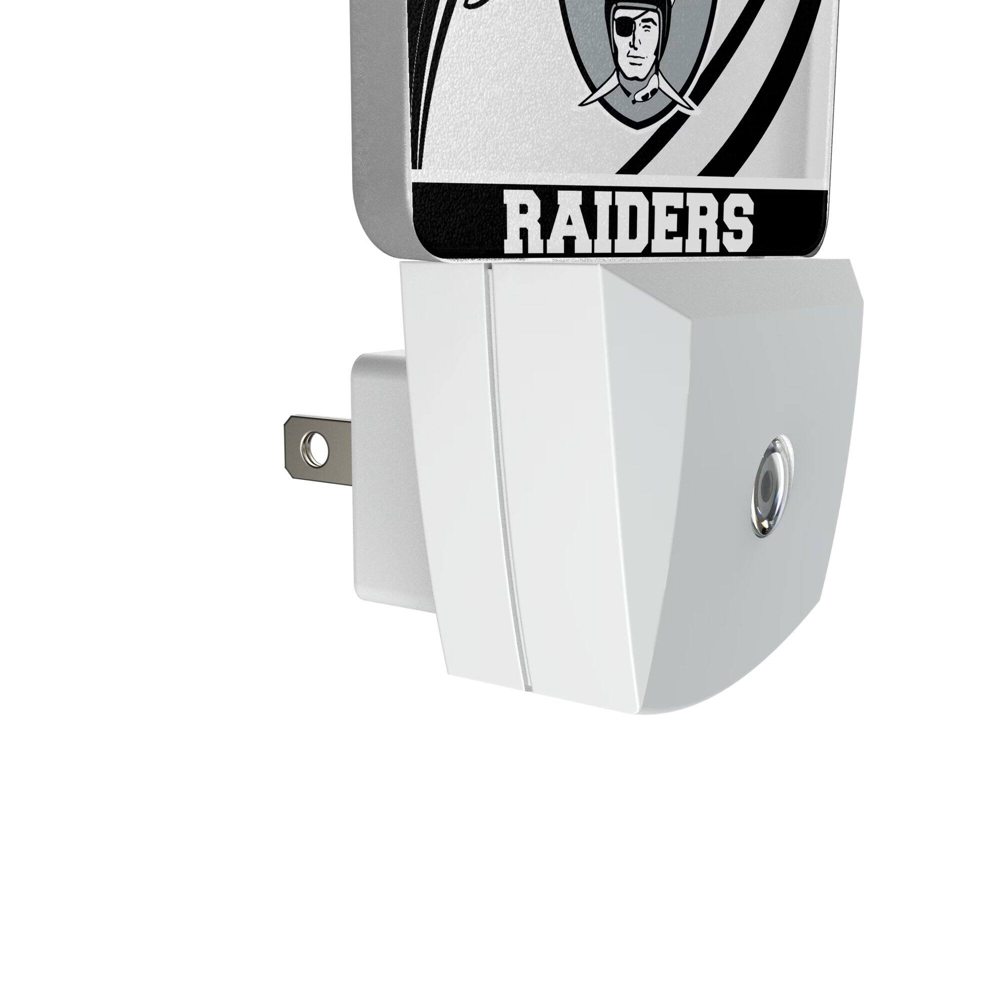 Alt View 2. Keyscaper - Oakland Raiders Passtime Design Nightlight 2-Pack - Multicolor.
