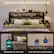 Customizable Bedside Shelves: 5 Light Modes for Adjustable Night Lights - Stackable on One Side, Dual Wall-Mounted Shelves.