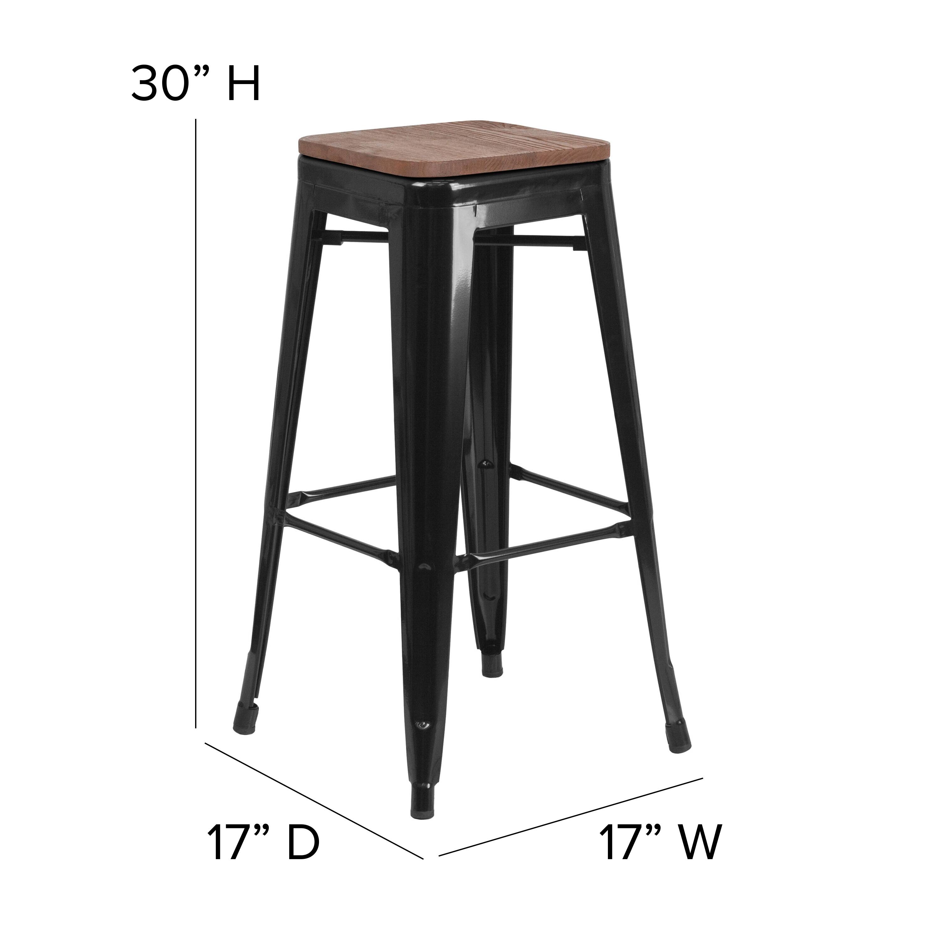 30" H 17" D 17" W
