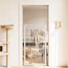 Front. VEVOR - Extra Tall Pet Gate for Cats, 29-41 in Adjustable Width, 56 in High Dog Gate, with Pressure Mount Kit and Wall Mount Kit - White.