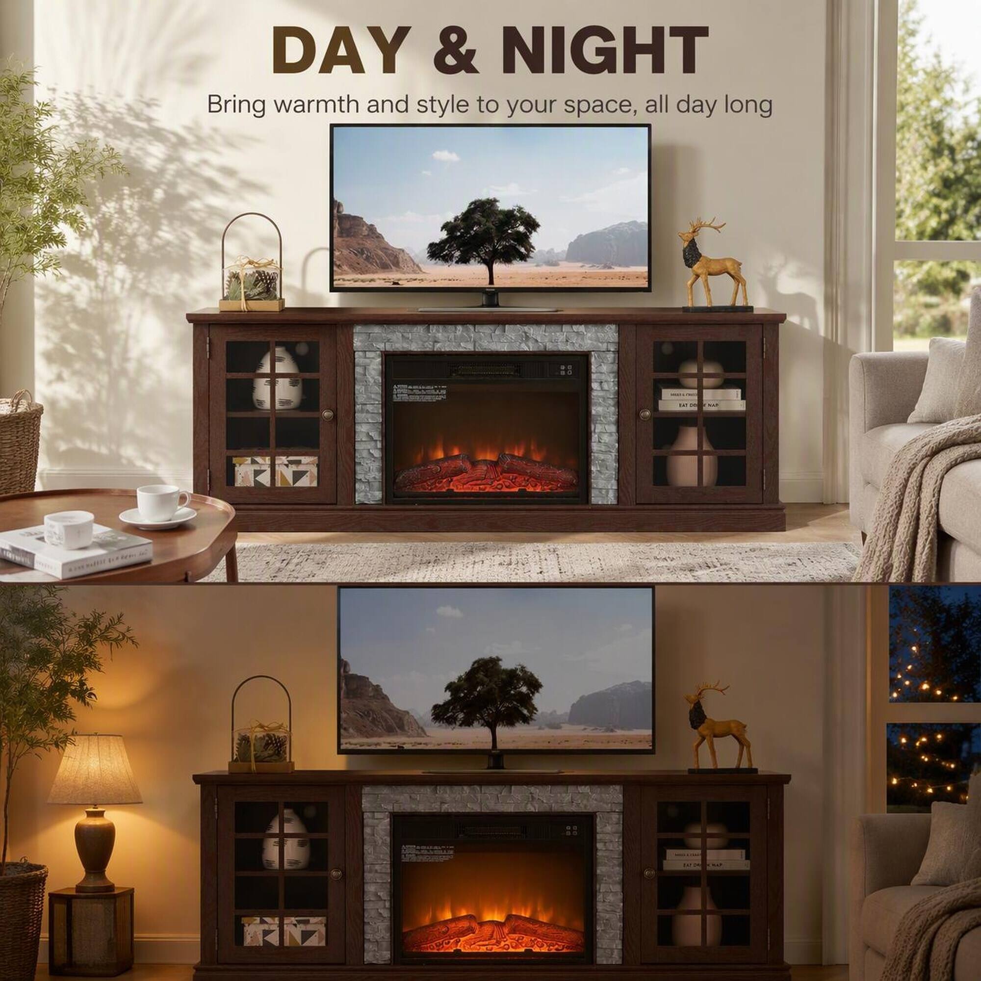 DAY & NIGHT  
Bring warmth and style to your space, all day long