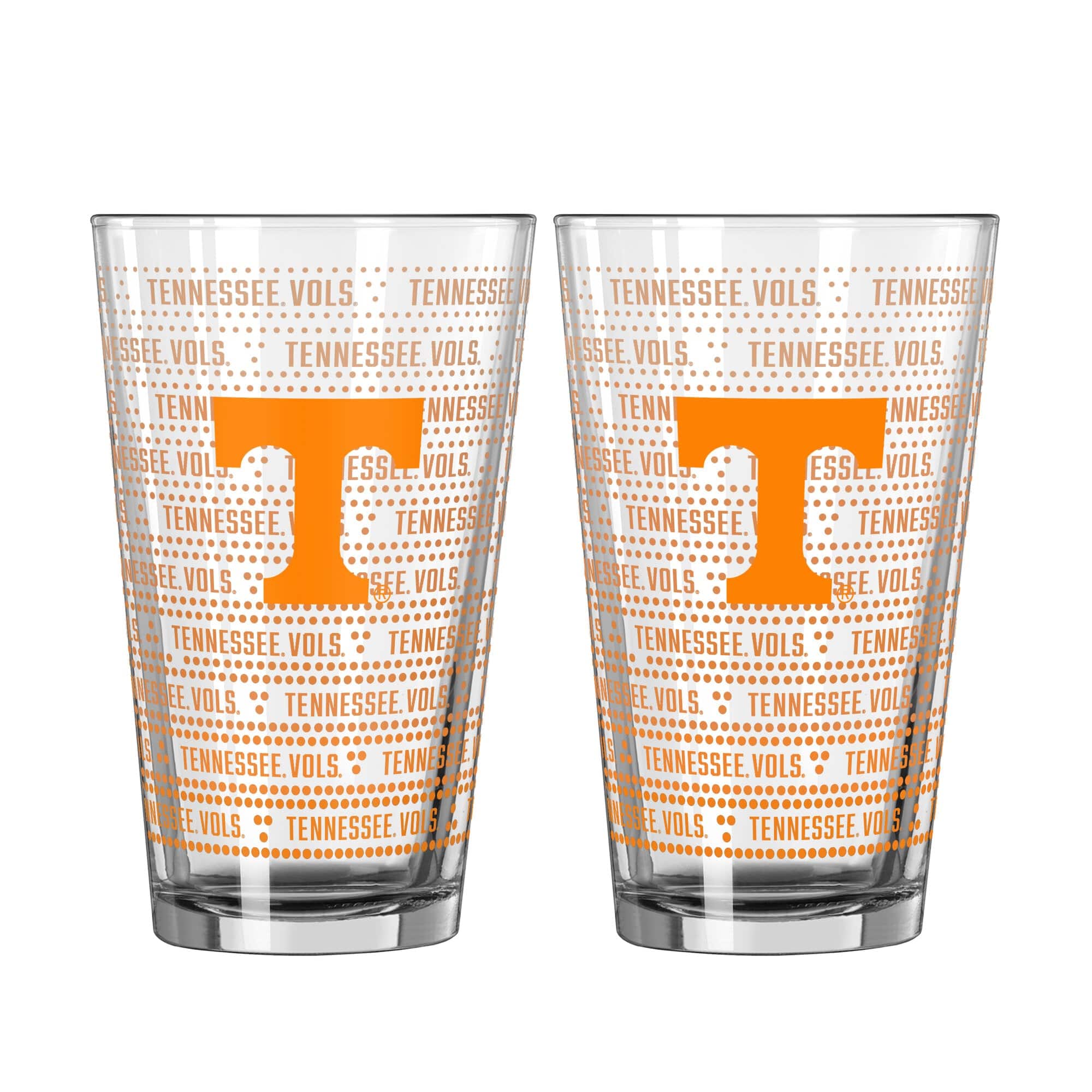 Logo Brands - Tennessee Volunteers Two-Pack Chant Fade 16oz. Pint Glass Set - Thumbnail 2