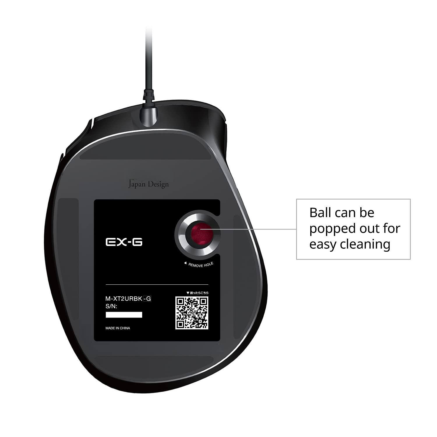 Japan Design  
EX-G  
REMOVE HOLE  
M-XT2URBK-G  
S/N: [blank]  
MADE IN CHINA  

Ball can be popped out for easy cleaning