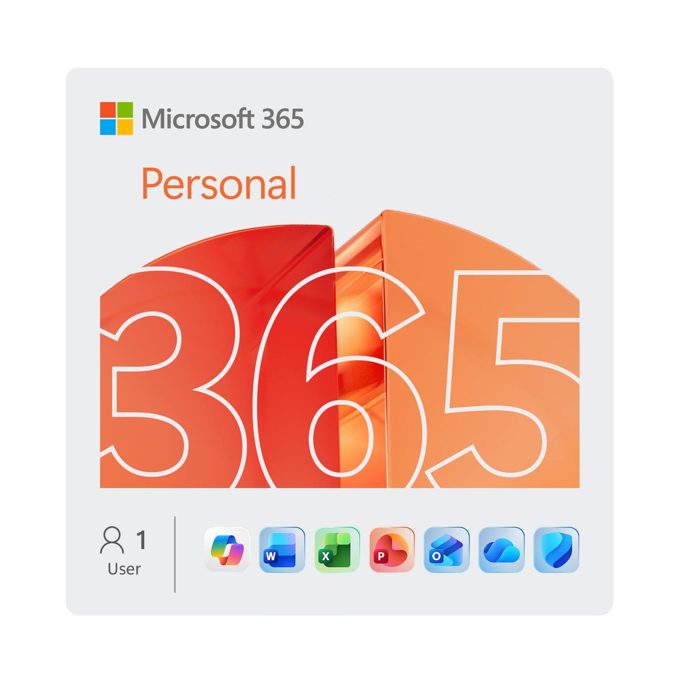 Microsoft - マイクロソフト Microsoft 365 Personal Microsoft 365 Personal (1 Person) (12 Month Subscription