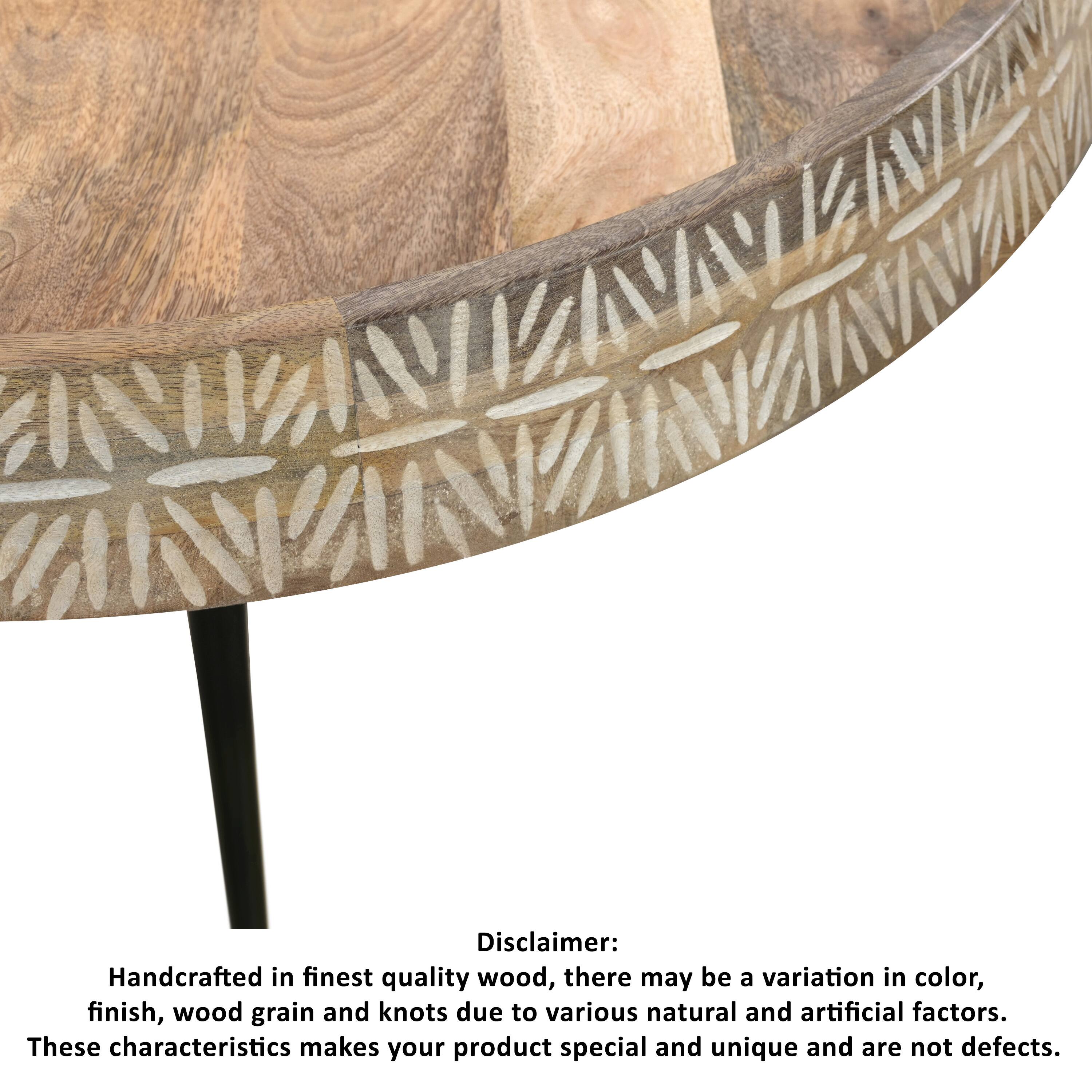 Disclaimer: Handcrafted in finest quality wood special and unique and are not defects.