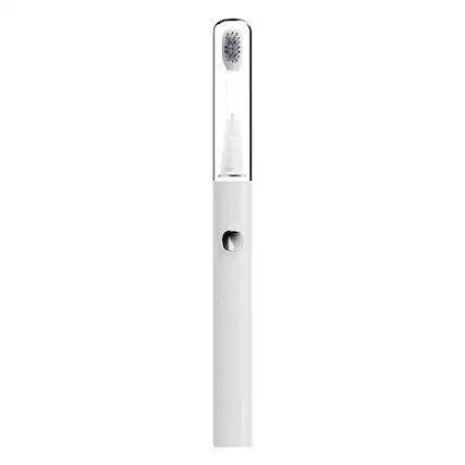 Front. Cluzine - Soft Electric Toothbrush IPX7 Square Sonic Magnetic Levitation Sterilization LED 5 Modes Type-C Charging - White.
