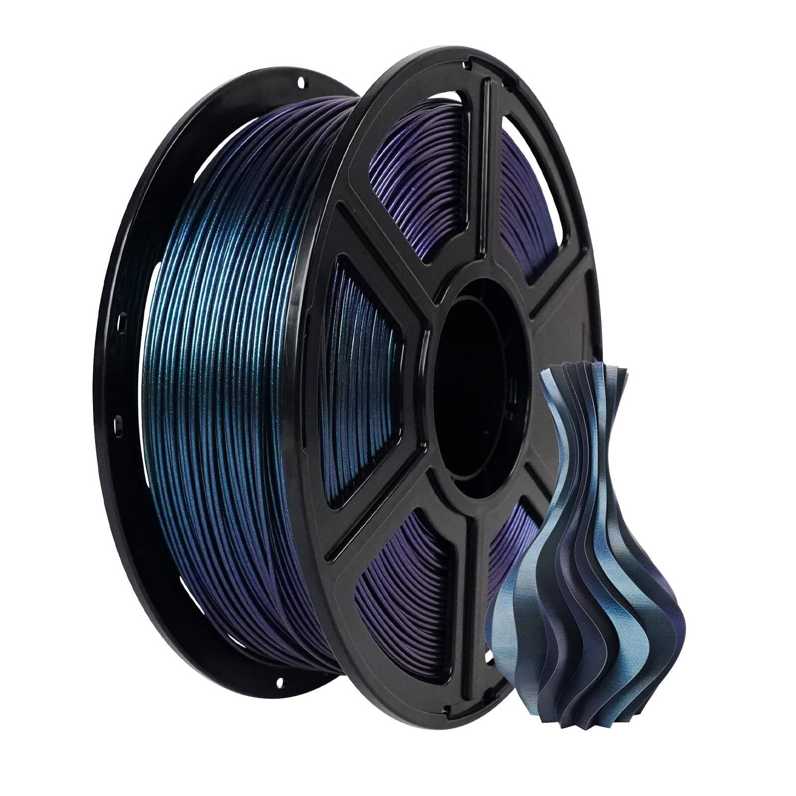 Front. Flashforge - Flashforge PLA Filament 1.75mm +/- 0.02mm Color Changeable 3D Printer Filament 1kg (2.2lbs), Chameleon Changing Colors - Burnt Titanium.