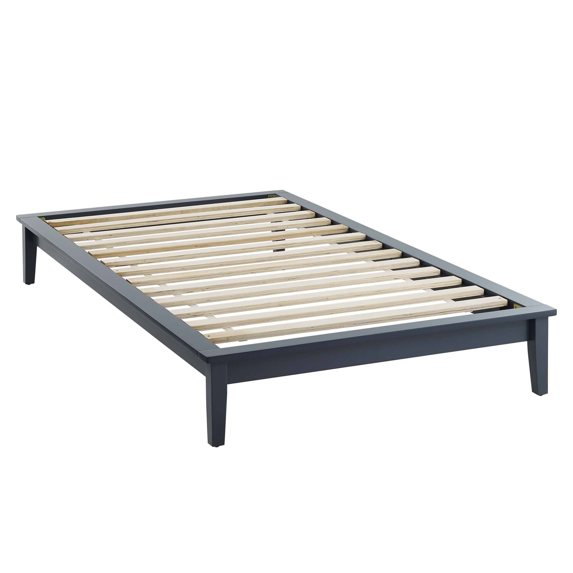 Left. Modway - Millie Fabric King Bed - Gray.