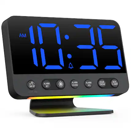 AM 1:39 ALARM HOUR MIN ALARM ALARM 2S 12H/24H AL ON/OFF SOUND VOL TIME SET SET LIGHT DIM