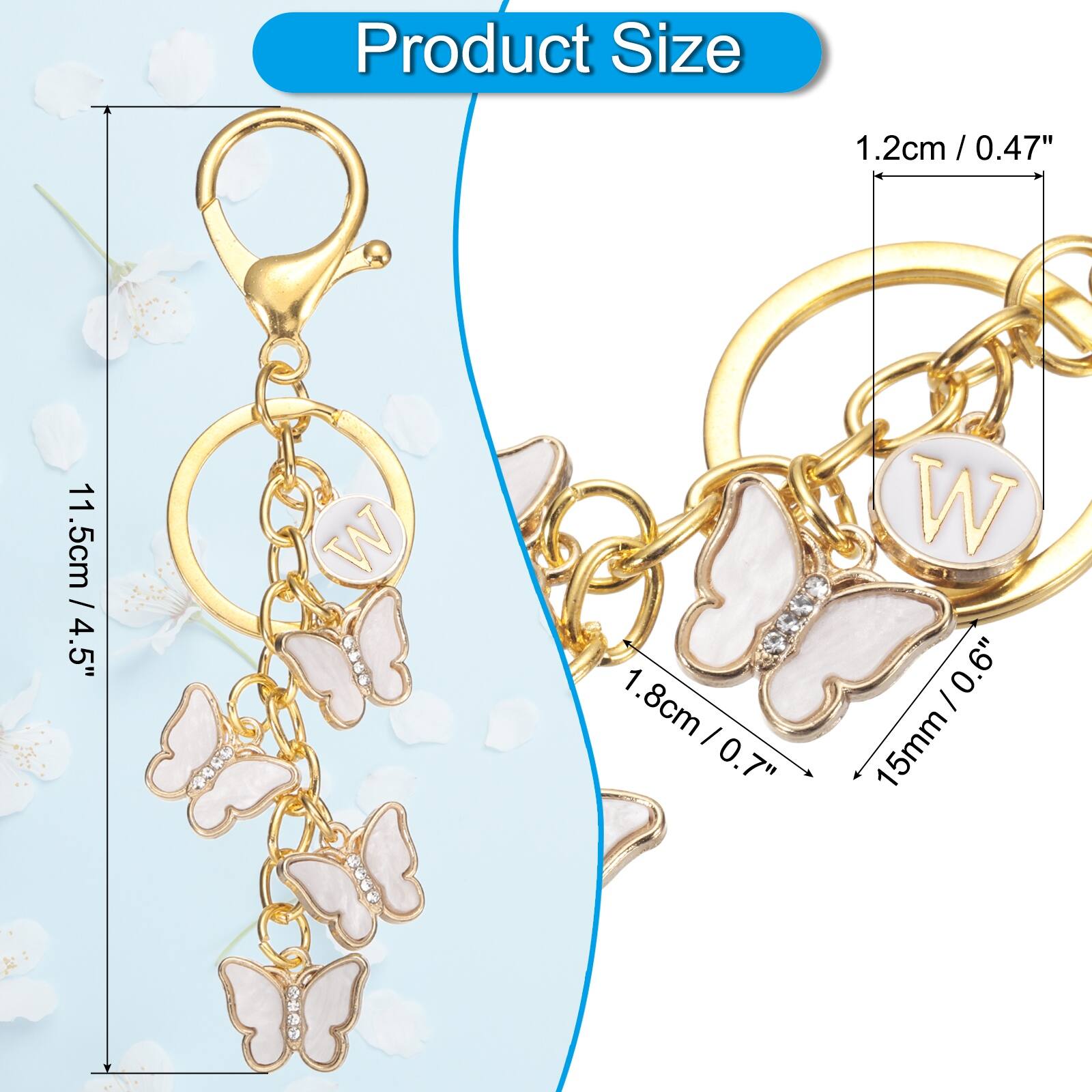 Product Size

1.2cm / 0.47"  
11.5cm / 4.5" W  
1.8cm / 0.7"  
15mm / 0.6"