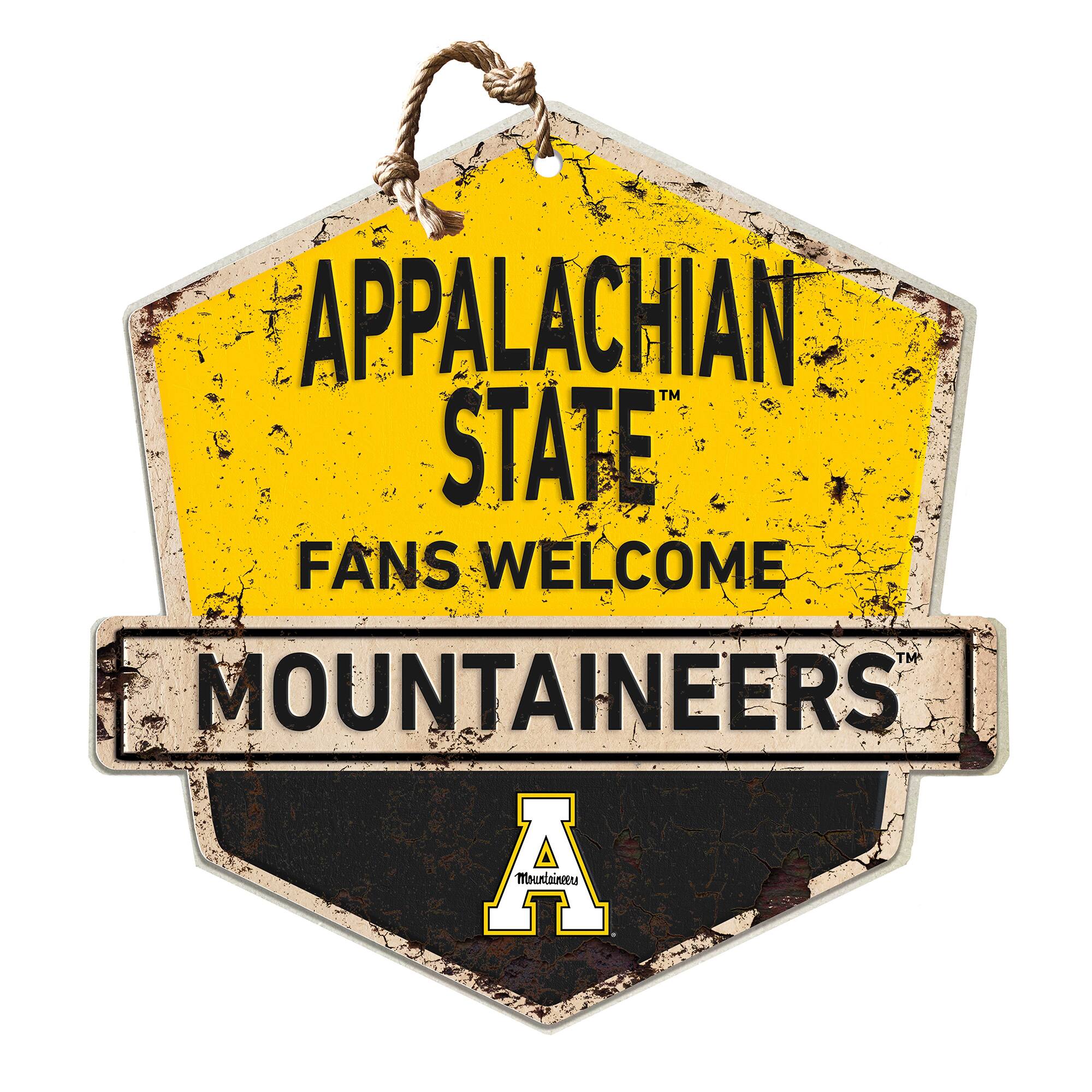 Appalachian State Mountaineers Fans Welcome Sign