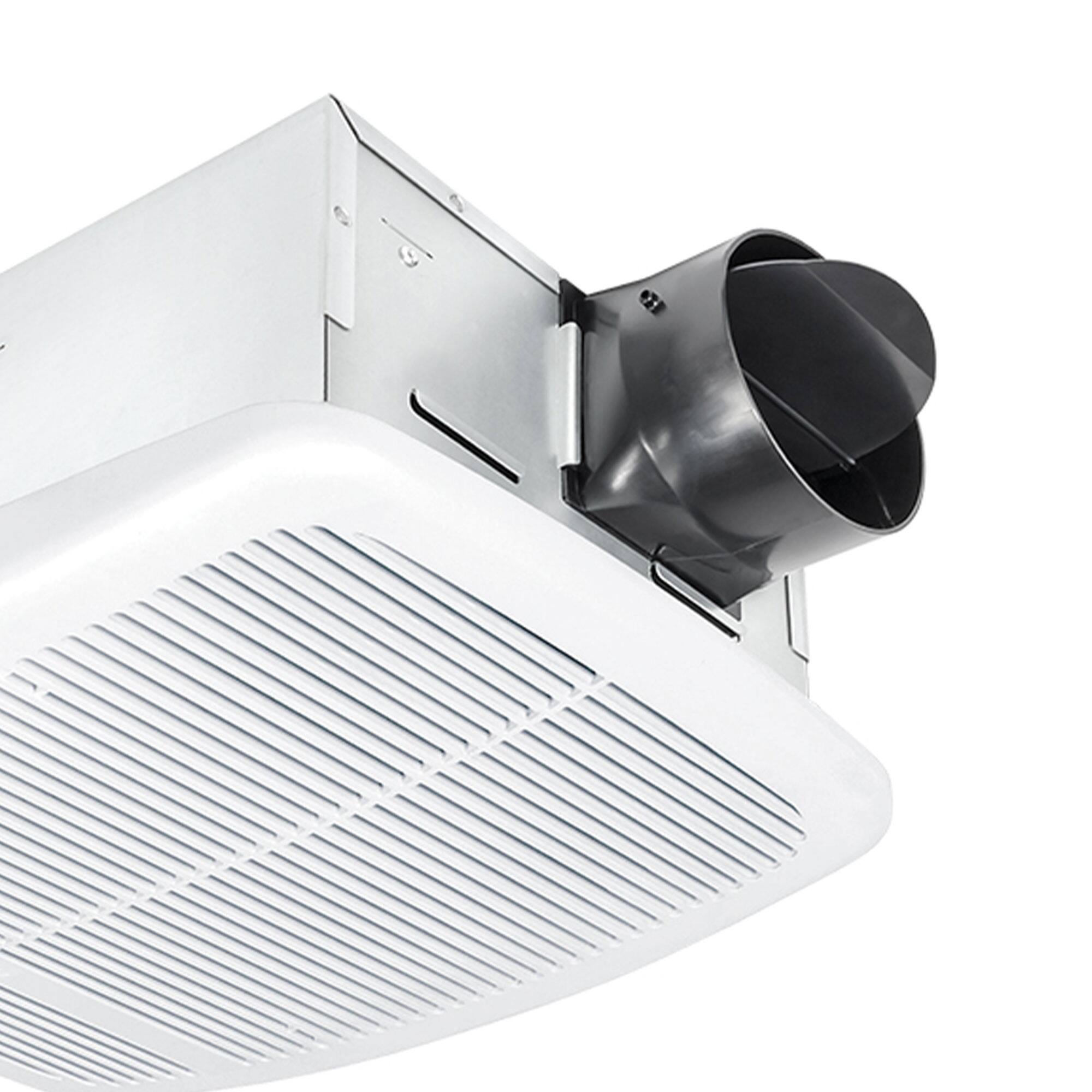 Alt View 8. Delta Breez - Delta Breez Radiance Exhaust Bathroom Fan 80 CFM with Built-In Heater, White - White.