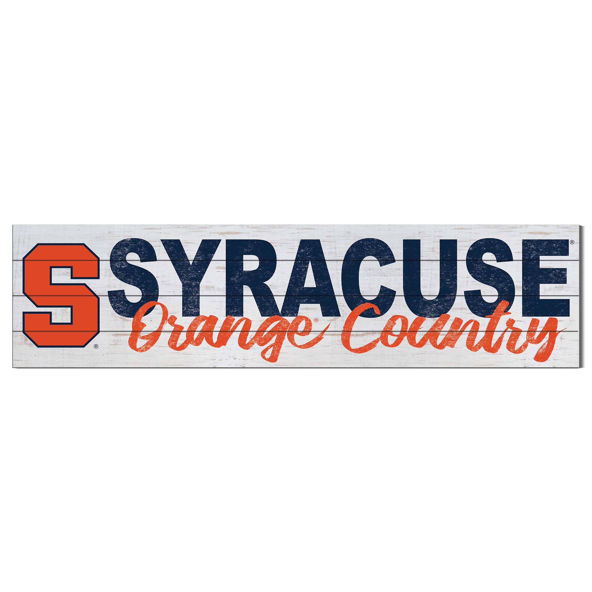 Syracuse Orange 40'' x 10'' Logo Sign