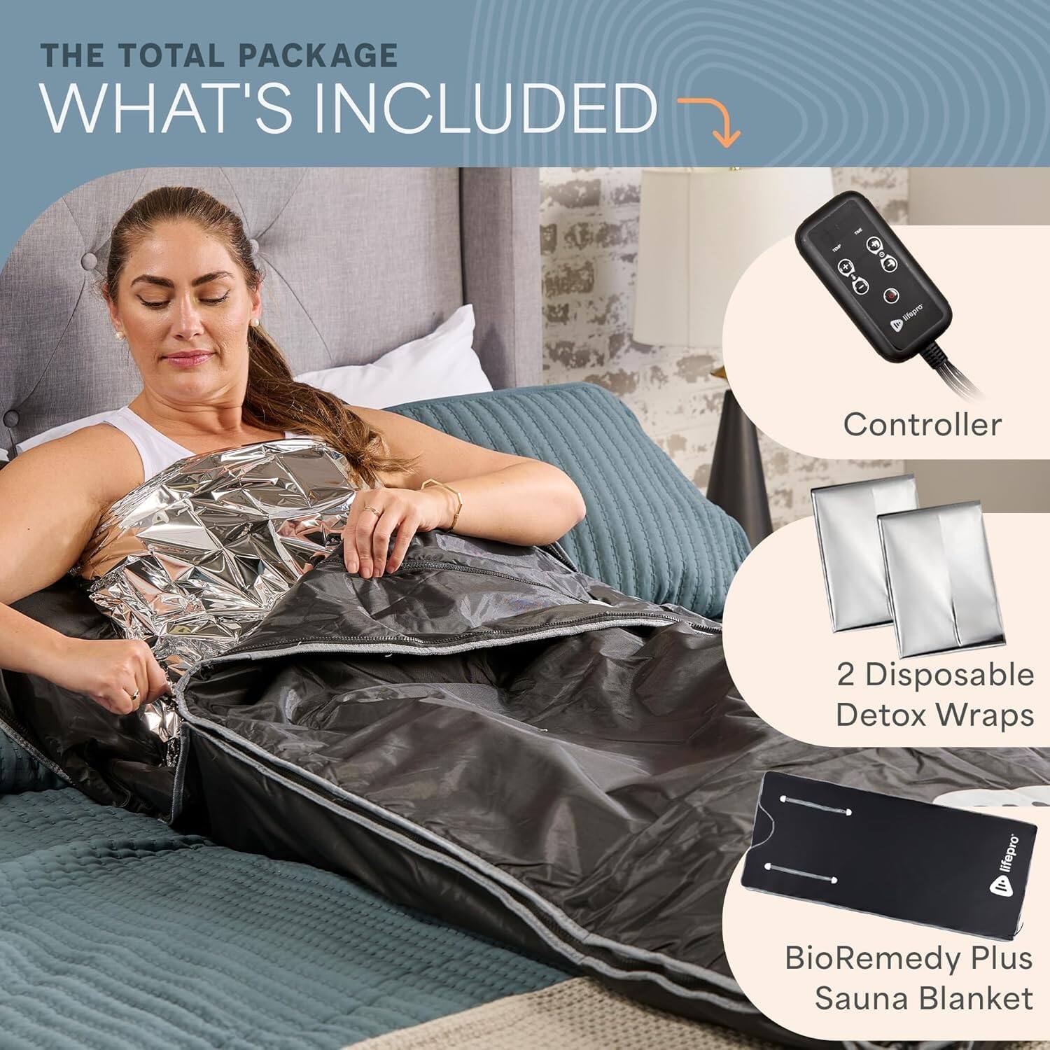 LifePro BioRemedy Plus Infrared Sauna Blanket Portable Far