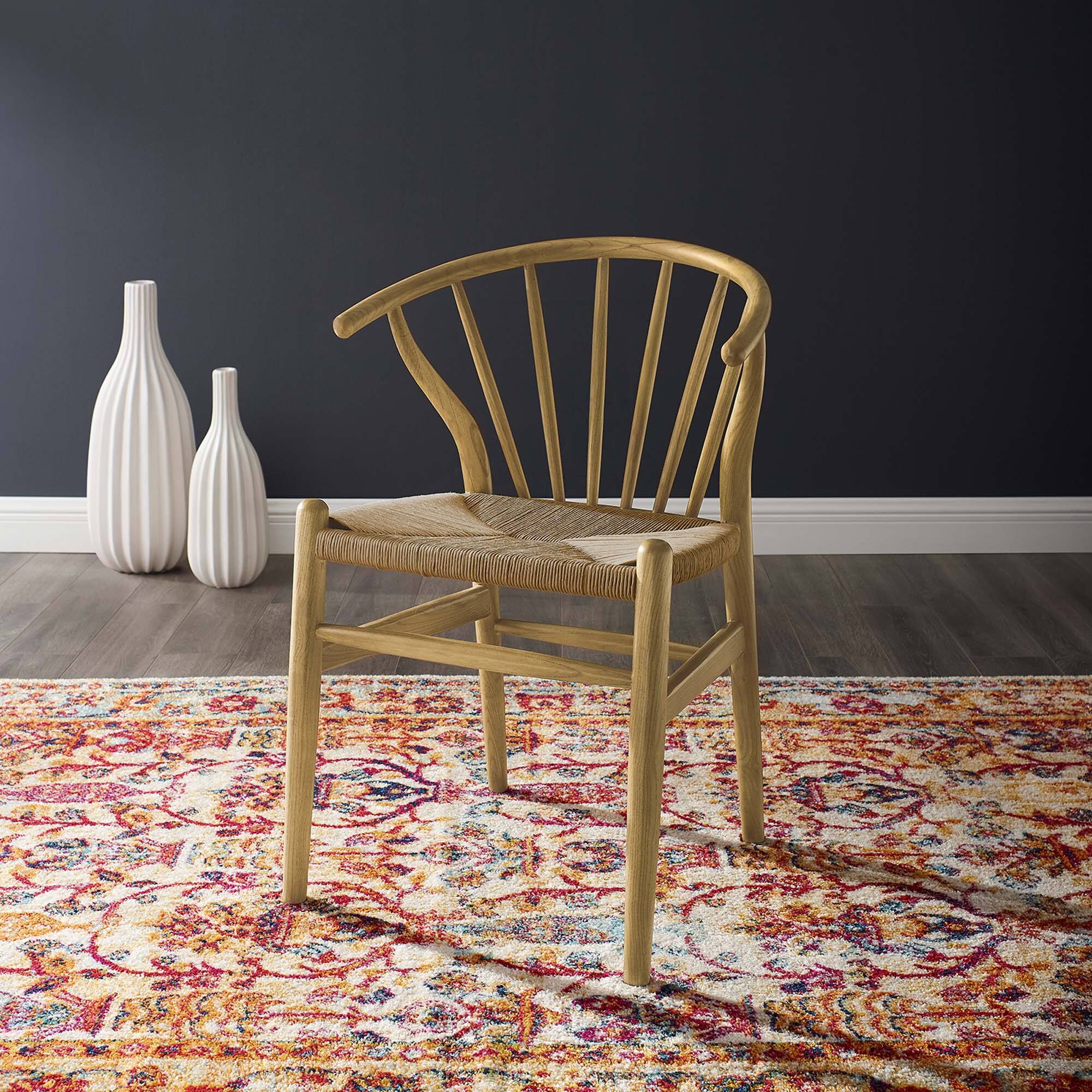 Alt View 3. Modway - Flourish Spindle Wood Dining Side Chair by Modway - Brown.