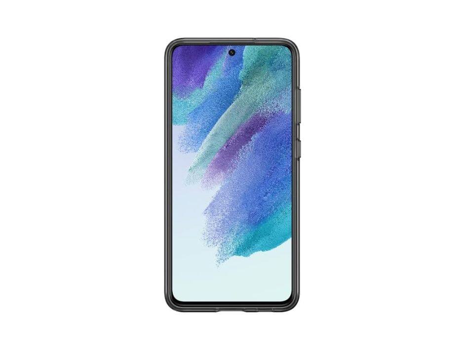 Back. Samsung - Samsung Galaxy S21 FE SIlicone Slim Strap Cover I Color: Black - Black.