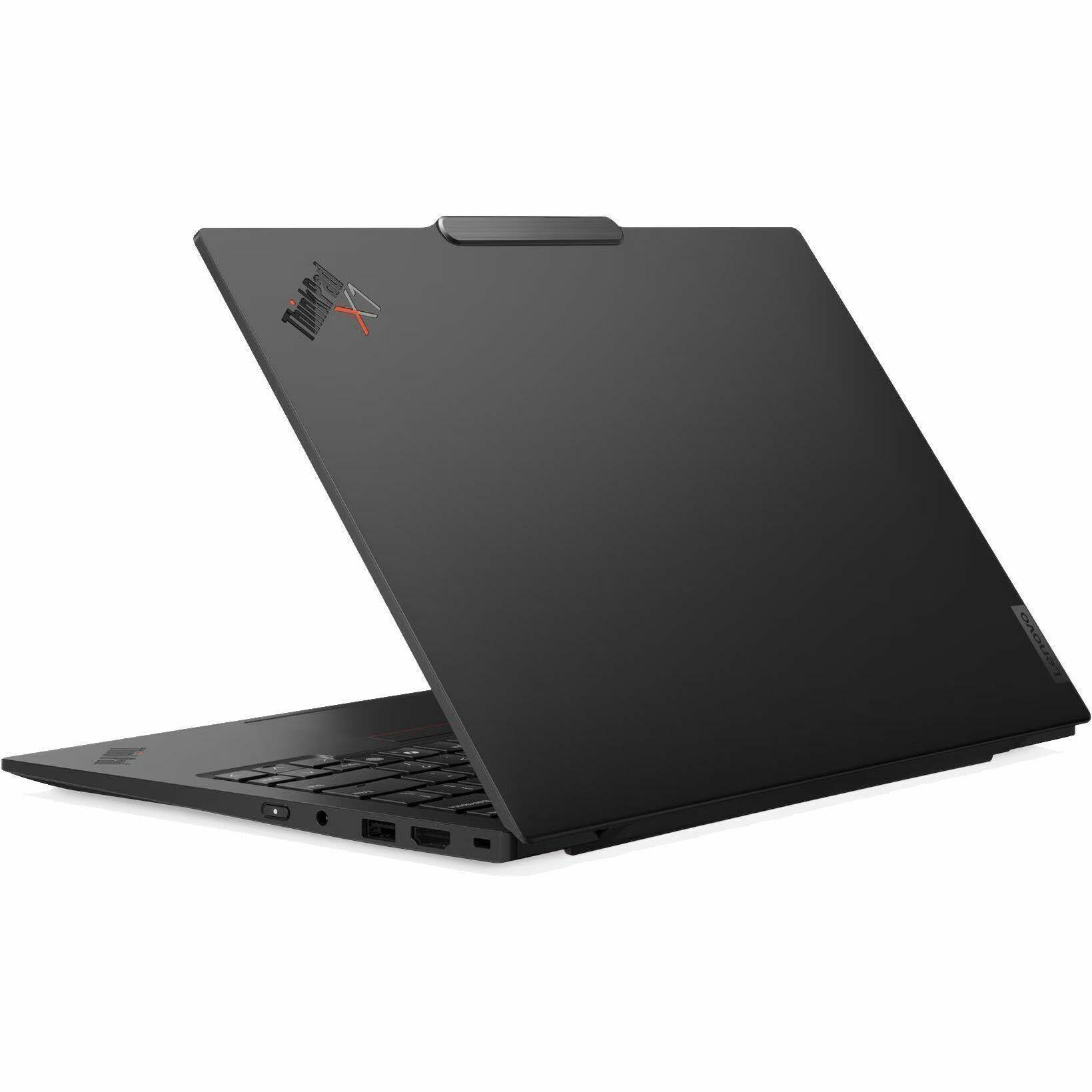 Alt View 5. Lenovo - Lenovo ThinkPad X1 Carbon Gen 13 21NX005MUS 14" Touchscreen Notebook - WUXGA - 60 Hz - Intel Core Ultra 7 2nd Gen 265U - Black Paint.