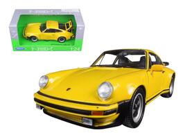 1974 Porsche 911 Turbo 3.0 1/24 Diecast Model Car by Welly - Yellow