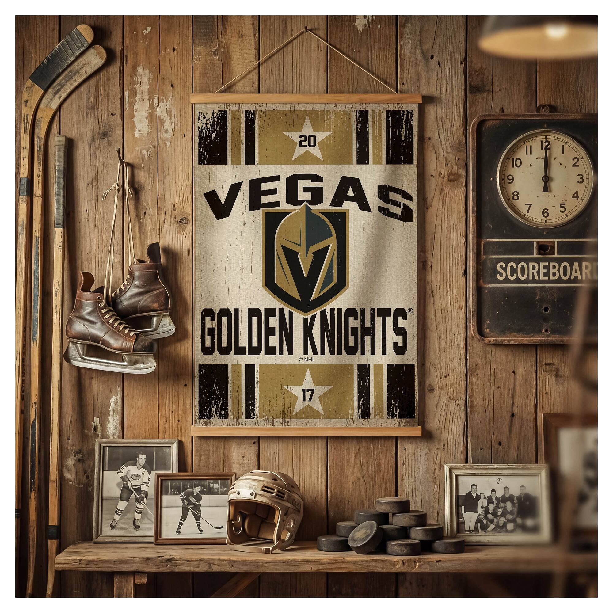 20 12 II I 10 2 9 3 VEGAS 8 4 7 5 6 V SCOREBOARD GOLDEN KNIGHTS 2 NHL 17