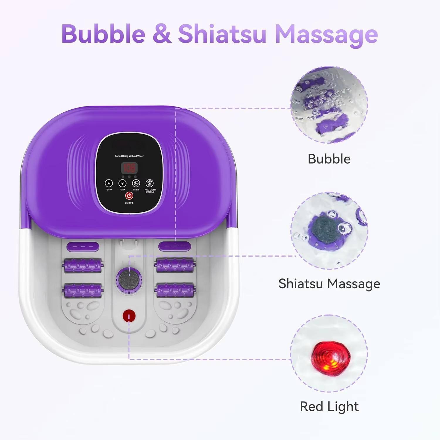 Bubble & Shiatsu Massage

- Bubble
- Shiatsu Massage
- Red Light