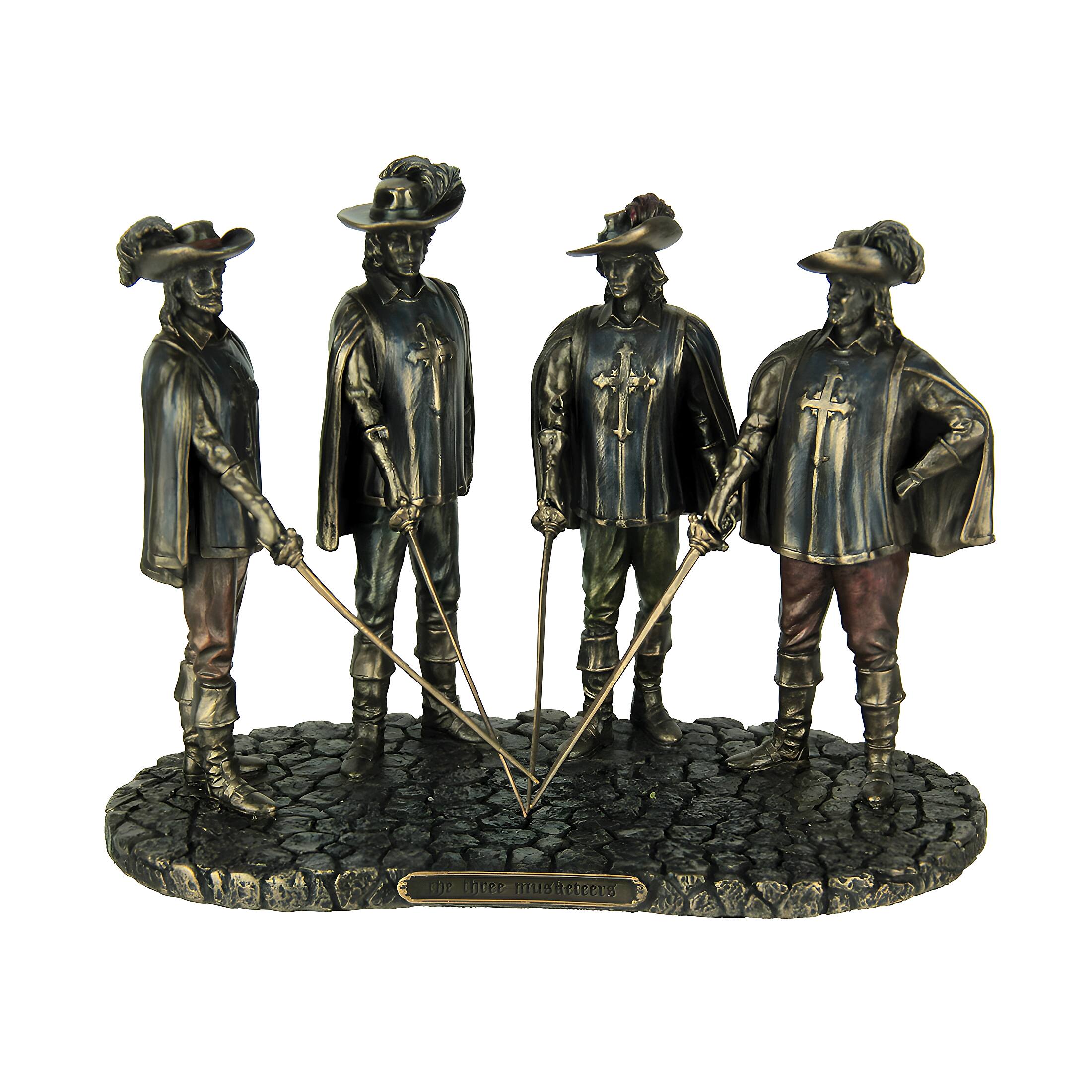 Veronese Design - The Musketeers All For One Finished Statue - Bronze