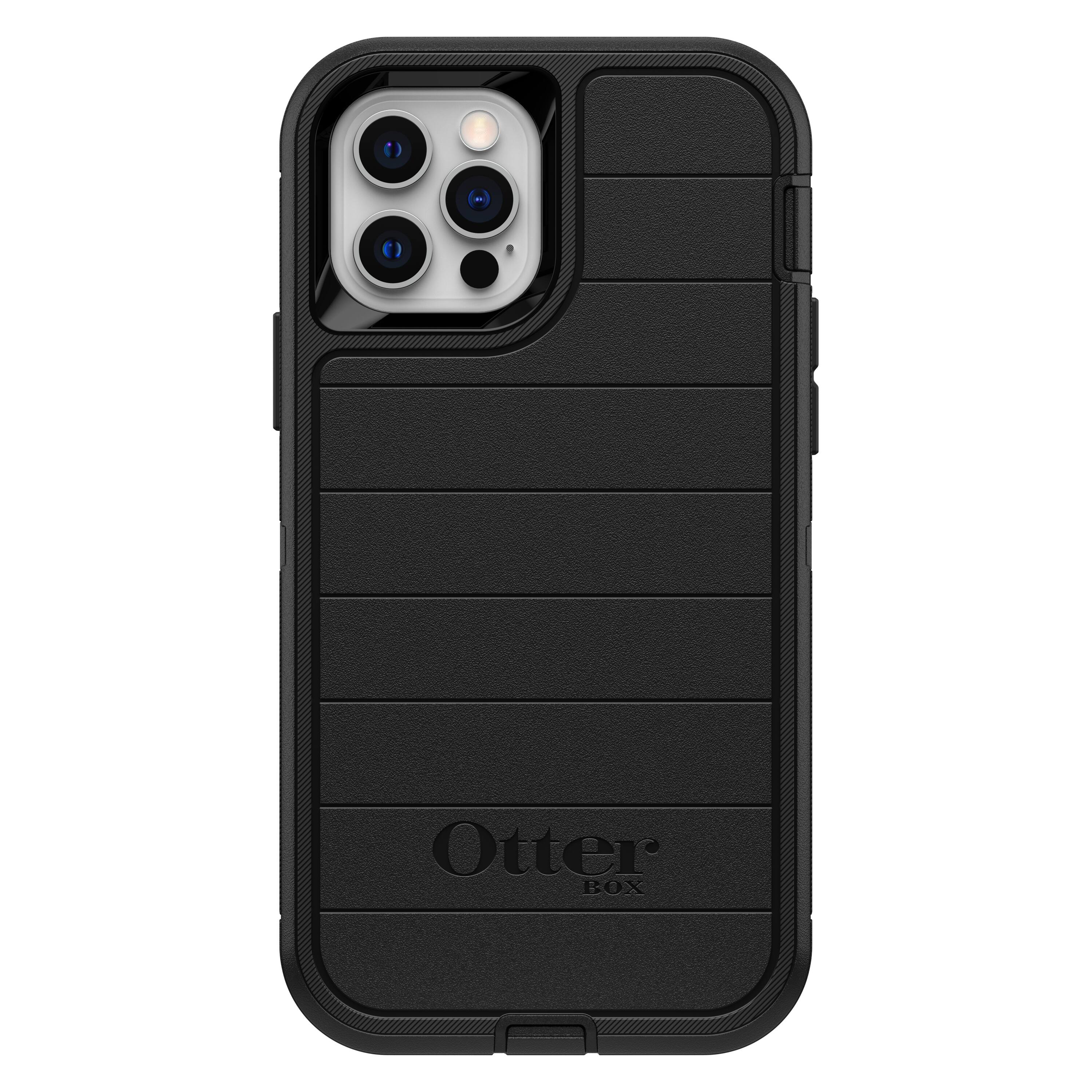 Left. OtterBox - Defender Series Pro for Apple® iPhone® 12 and iPhone 12 Pro - Black.