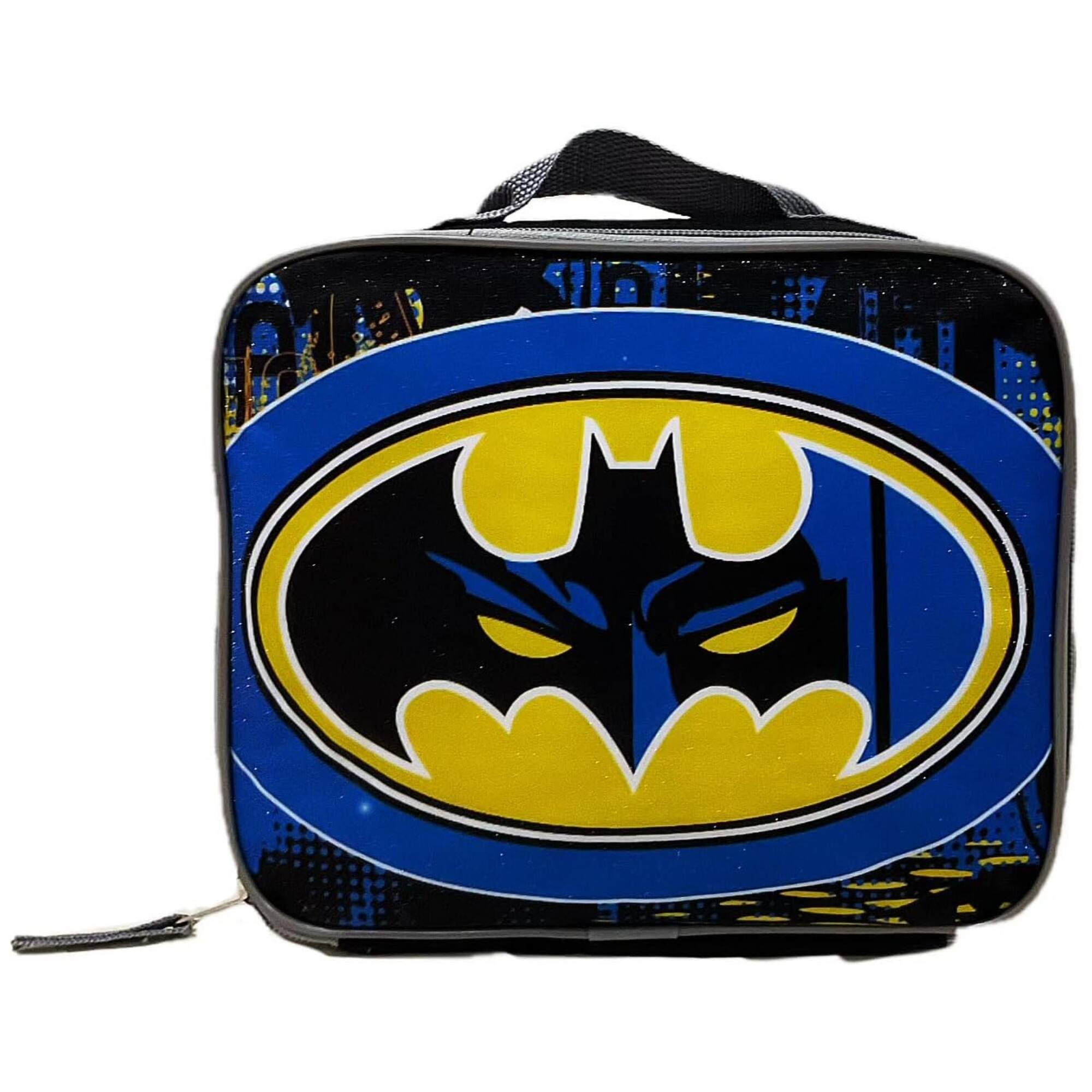 Alt View 2. Batman - DC Batman 16" Boys School Backpack with Large Front Pocket & Rectangular Lunch Bag - Black.