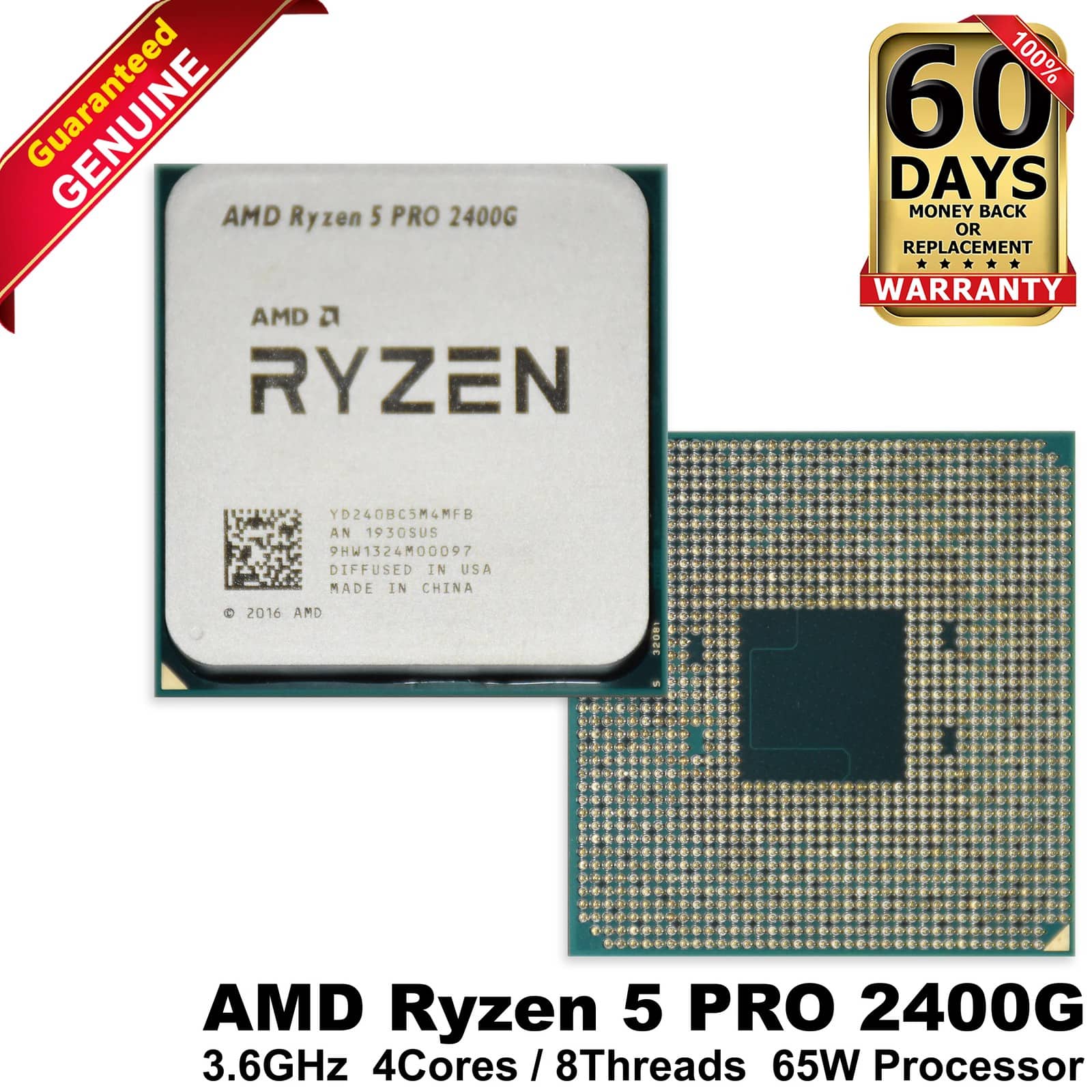 AMD - Brandclub - AMD - ryzen 5 pro 2400g 3.6ghz quad-core 8
