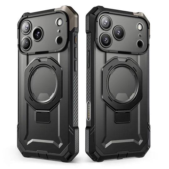 Left. SUPCASE - UB Grip Rugged MagSafe Case for iPhone 17 Pro – Heavy-Duty Protection with Magnetic Charging Support - Black.