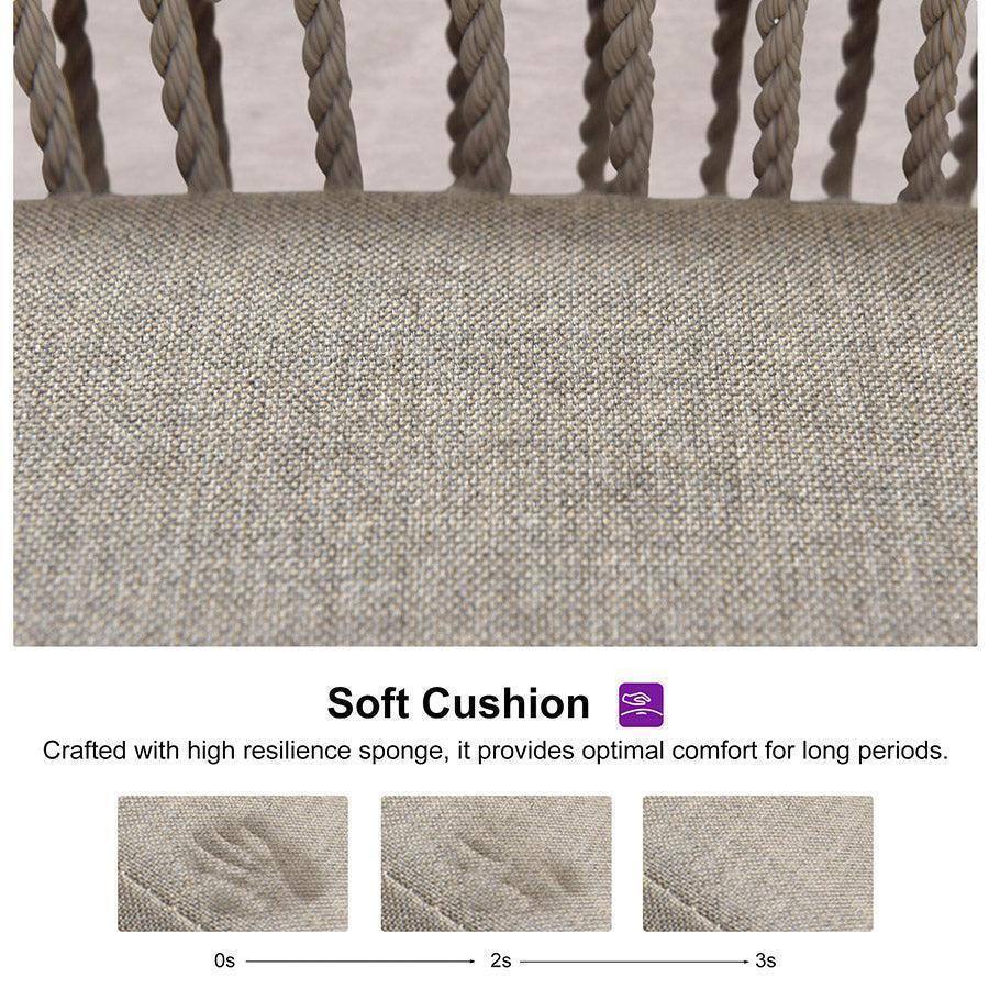 Soft Cushion  
Crafted with high resilience sponge, it provides optimal comfort for long periods.  

0s 2s 3s