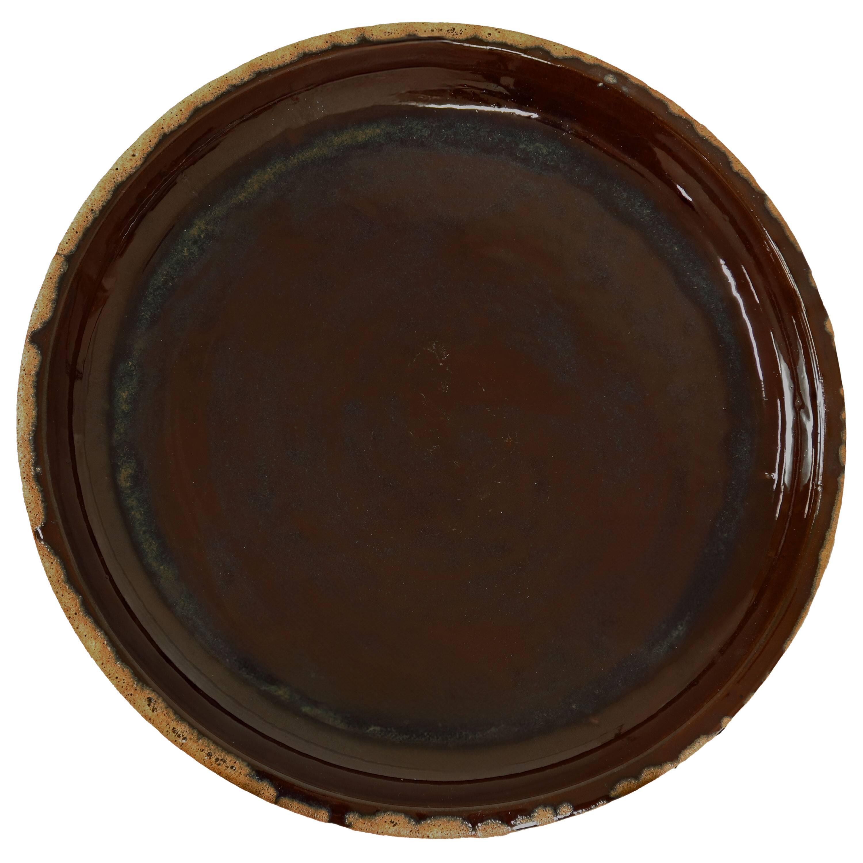 Alt View 7. Sunnydaze - Toulon 24.5” H Lava Finish Bird Bath - Brown.