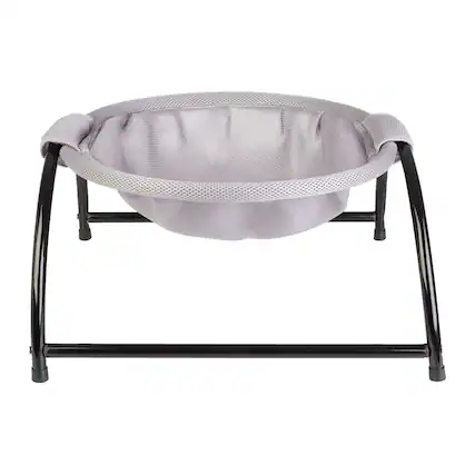 Front. PetMaker - Cat Hammock for Pets up to 33lbs - Gray and Black.
