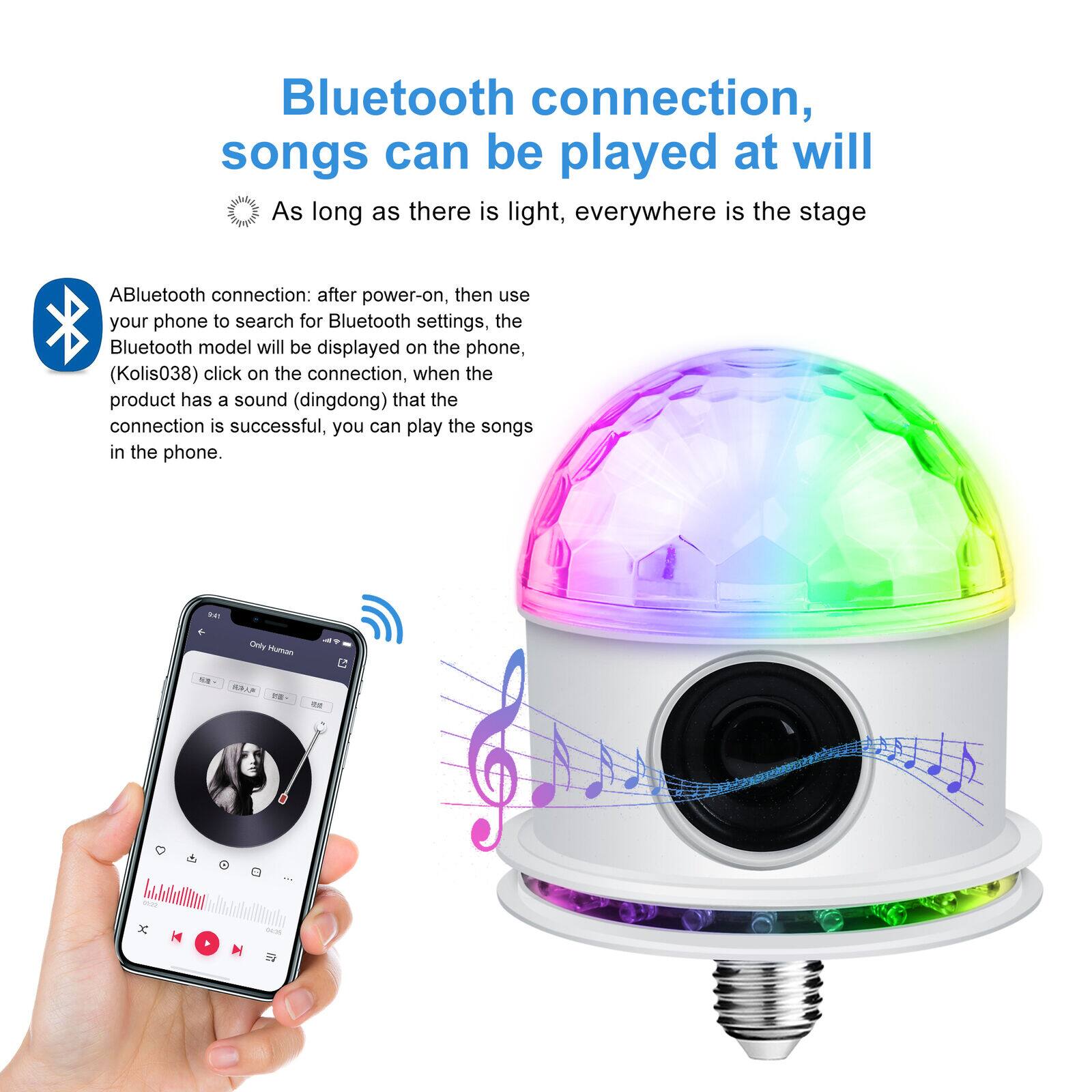 Bluetooth connection, songs can be played at will

As long as there is light, everywhere is the stage

ABluetooth connection: after power-on, then use your phone to search for Bluetooth settings, the Bluetooth model will be displayed on the phone. (Kolis038) click on the connection, when the product has a sound (dingdong) that the connection is successful, you can play the songs in the phone.