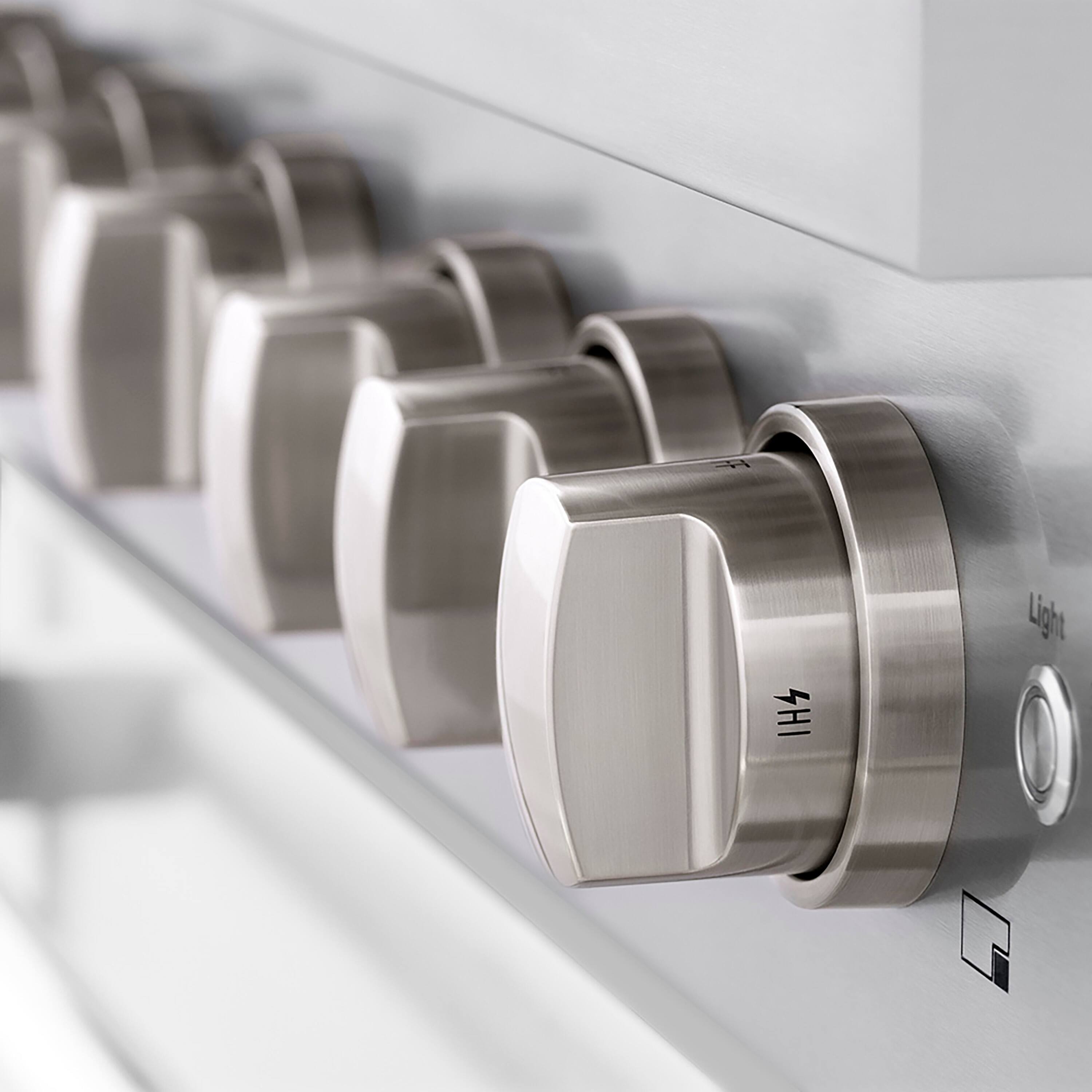 Alt View 3. ZLINE - ZLINE 36 in. Paramount Gas Range with 6 Burner DuoPro Cooktop and Gas Oven with White Matte Door (PSGR-WM-36) - Stainless Steel with White Matte Door.