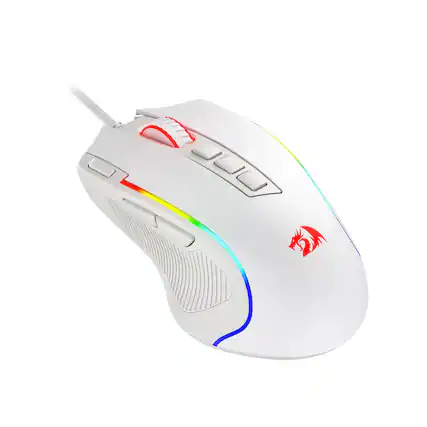 Front. Comfort Essence - M612 Pro Rgb Gaming Mouse Wired/wireless Optical With 9 Buttons & 7 Backlit Modes Bt Wireless Software... - White-Wireless.