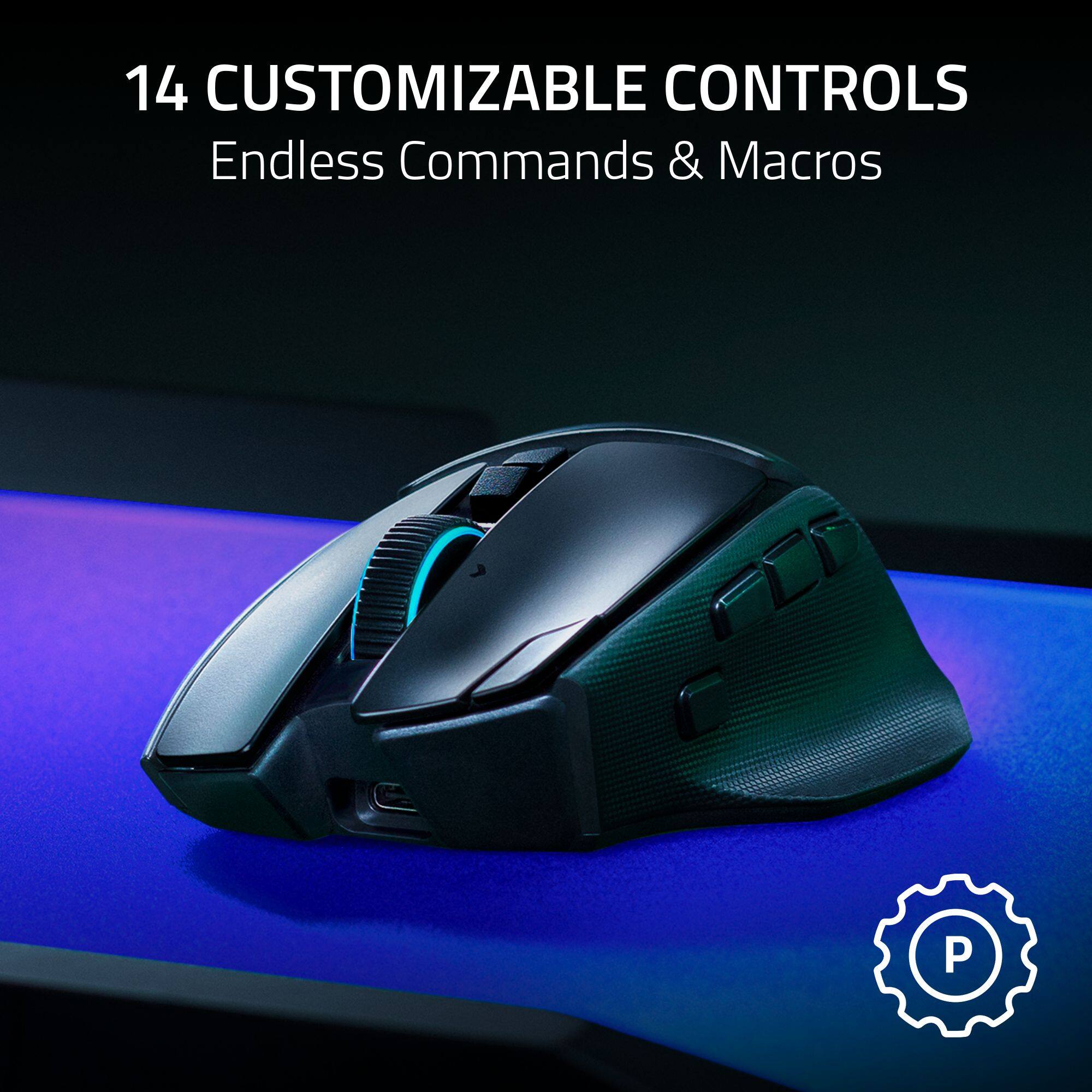 14 CUSTOMIZABLE CONTROLS  
Endless Commands & Macros